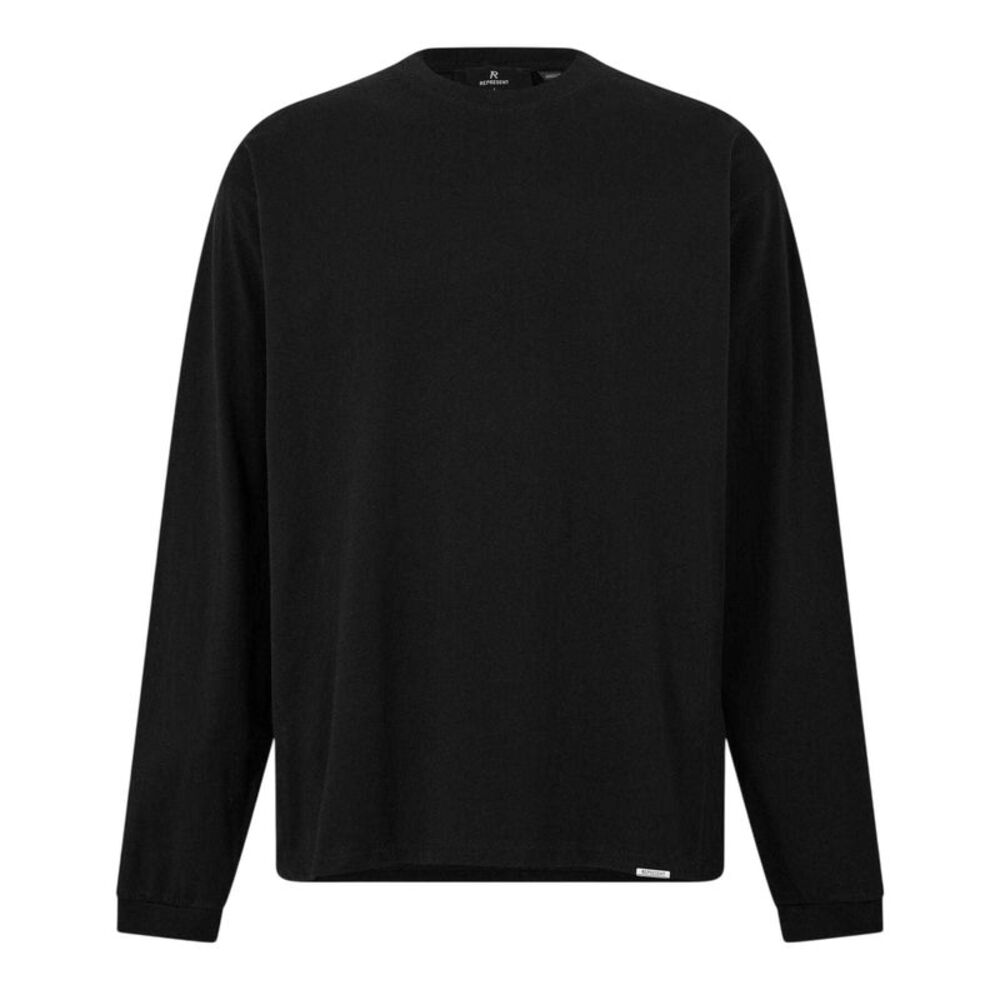 Represent Mens Regular Long-Sleeved T-Shirt / Black